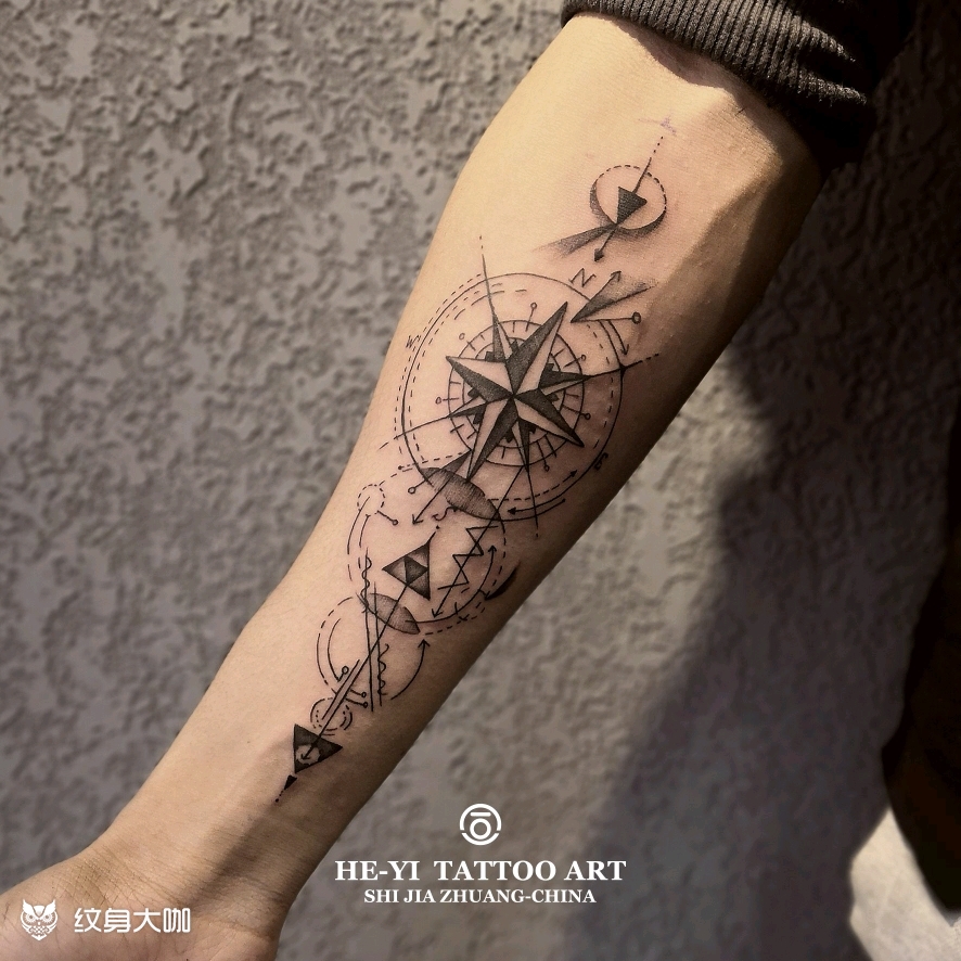 指南针纹身指南针纹身_纹身吧社区 - 纹身大咖