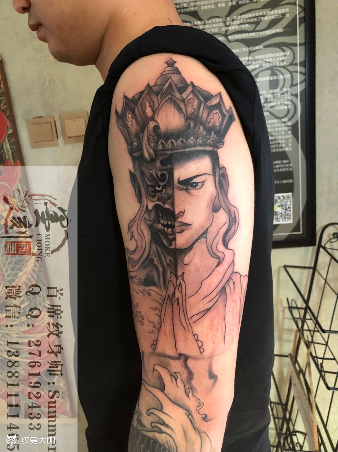 一念之间_纹身图案手稿图片_summer的纹身作品集