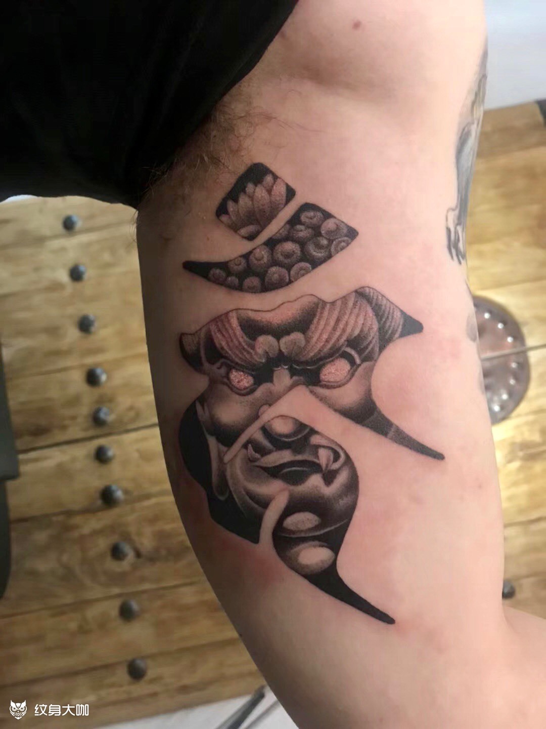 不动明王 梵文_纹身图案手稿图片_游牧的纹身作品集