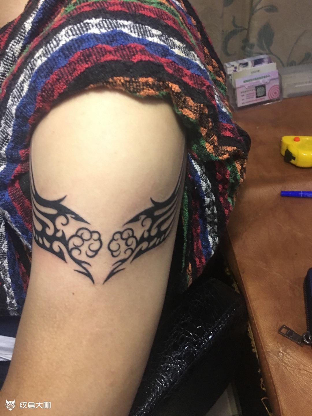 大臂图腾_纹身图案手稿图片_玲子的纹身作品集