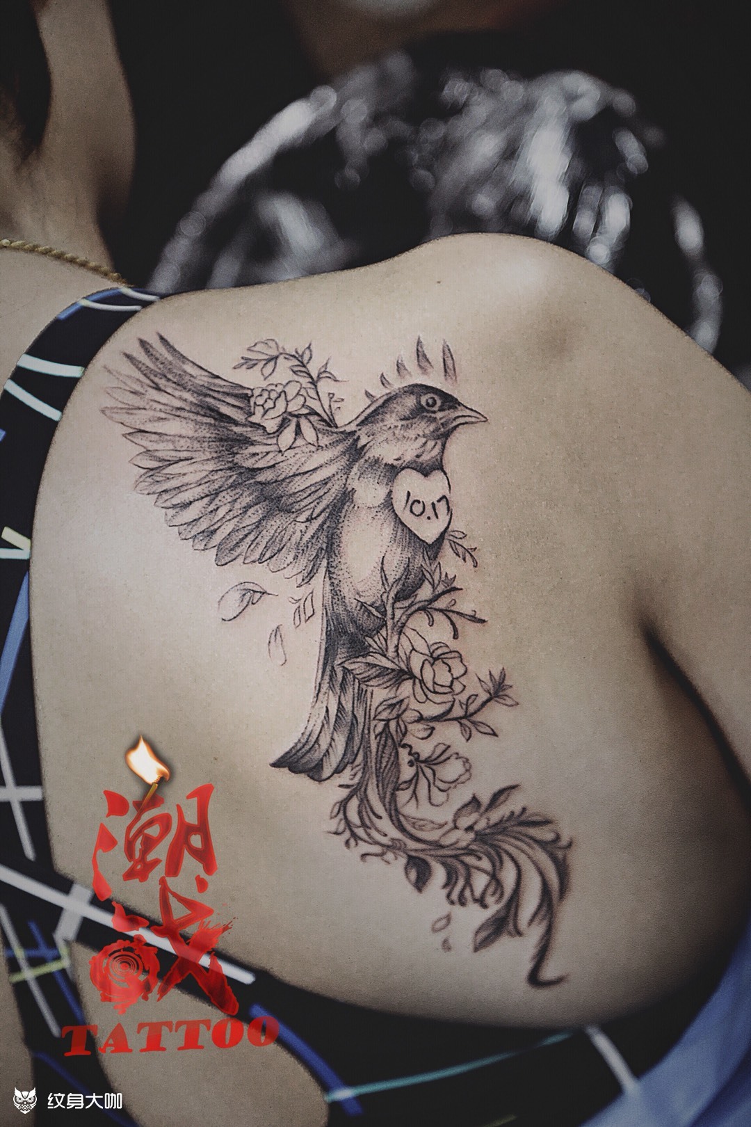 和平鸽_纹身图案手稿图片_小弥弥的纹身作品集