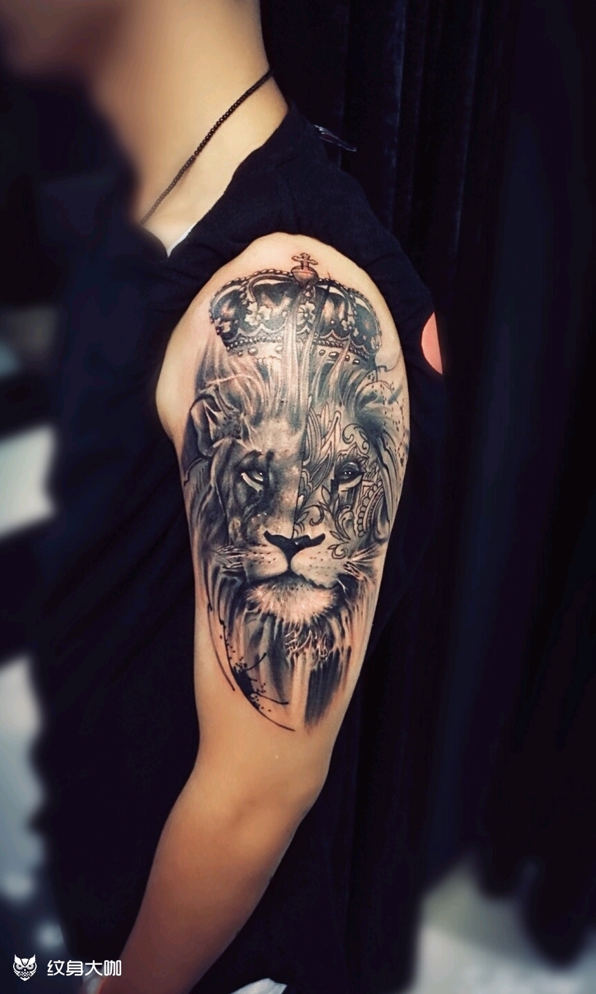 king_纹身图案手稿图片_天之猫(阿明)的纹身作品集