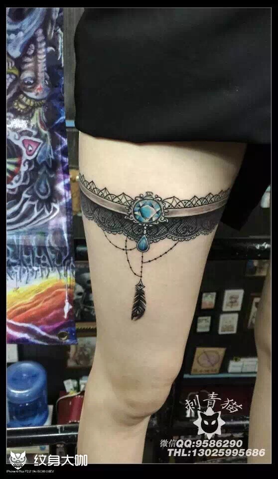 蕾丝纹身