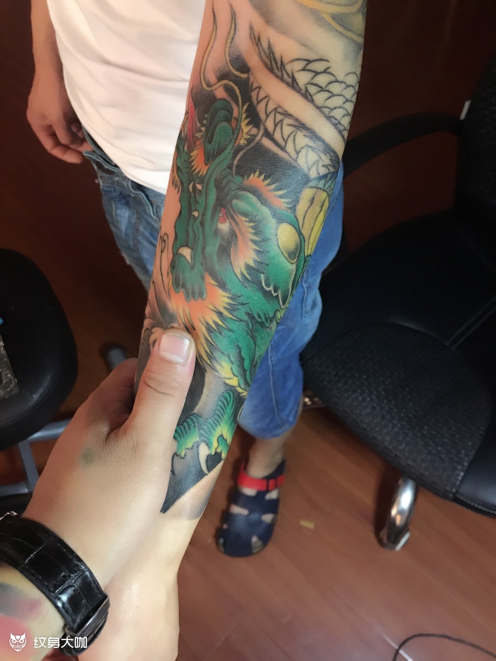 小臂龙_纹身图案手稿图片_阿杰的纹身作品集