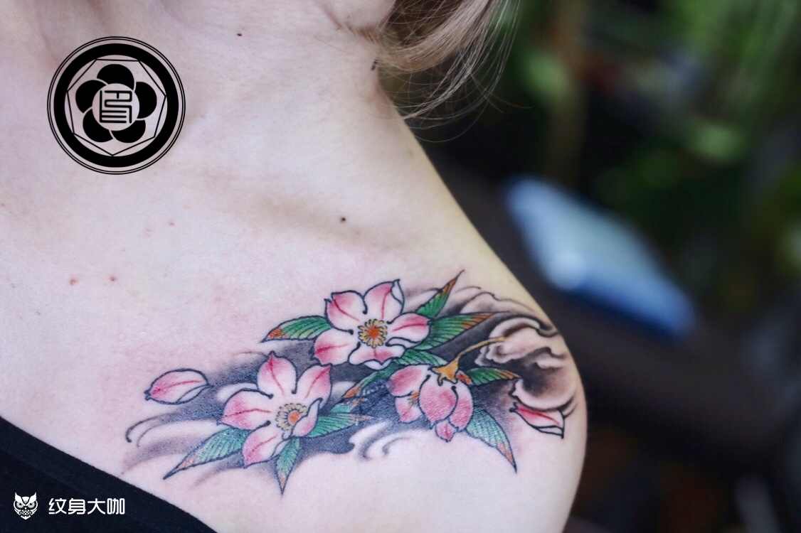 肩花 遮盖_纹身图案手稿图片_宇 雕印的纹身作品集