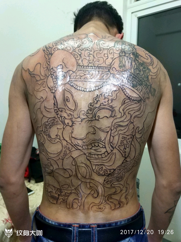 大黑天_纹身图案手稿图片_攀的纹身作品集