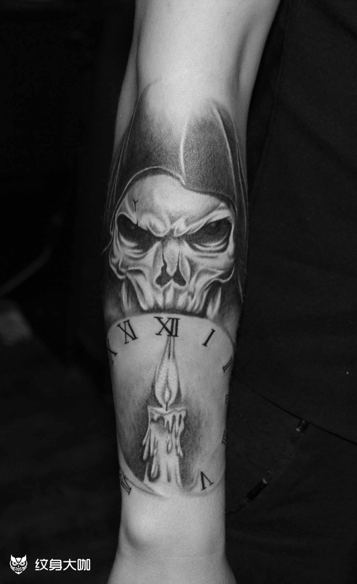 死神_纹身图案手稿图片_小罗的纹身作品集