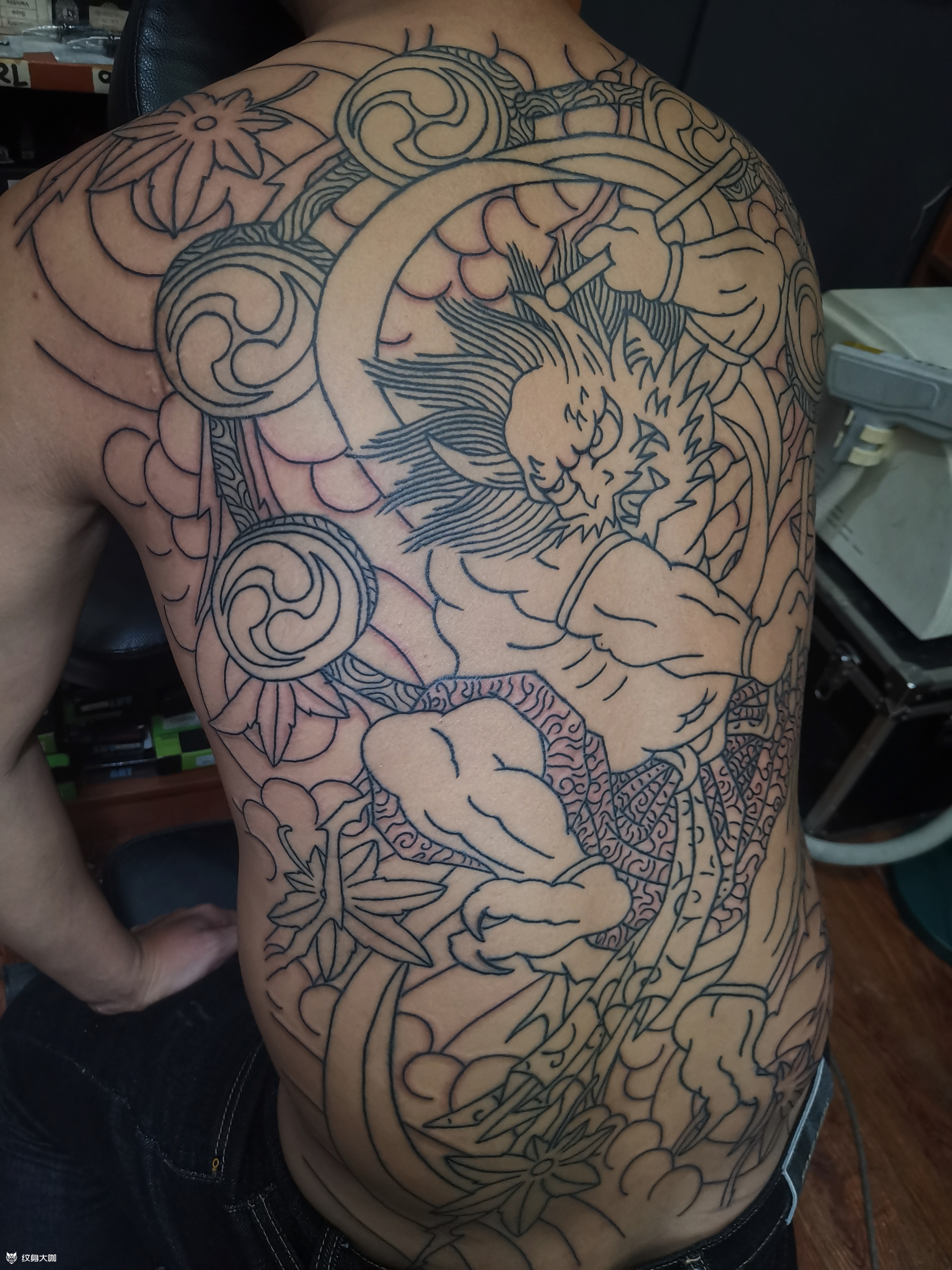 满背雷神未完成下次继续_纹身吧社区 - 纹身大咖