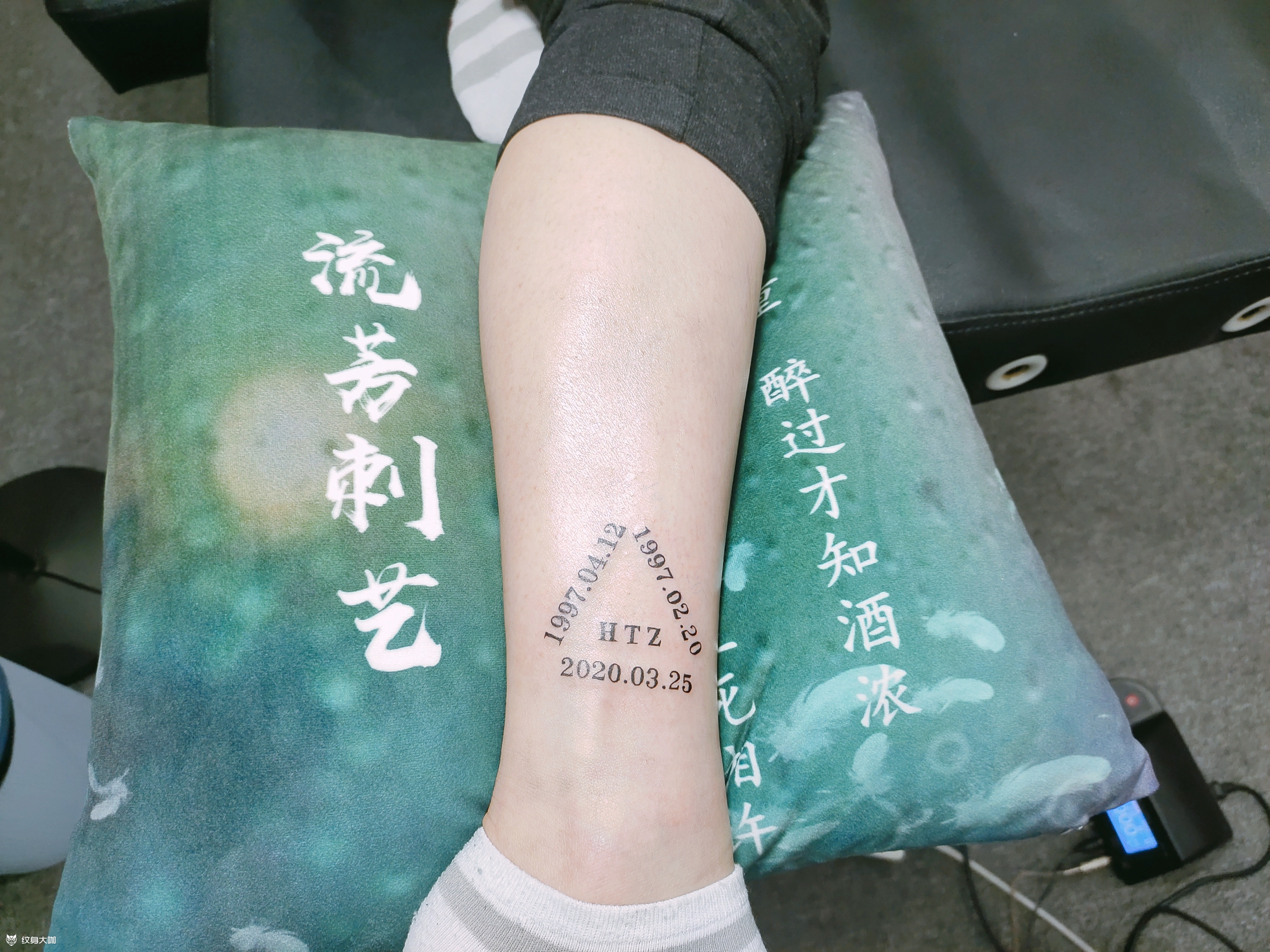 字母生日_纹身图案手稿图片_刘宏斌的纹身作品集
