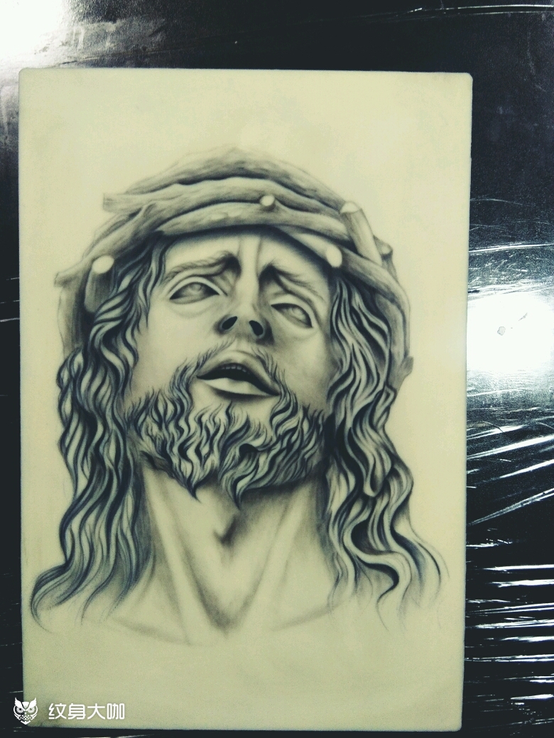 耶稣_纹身图案手稿图片_印记的纹身作品集