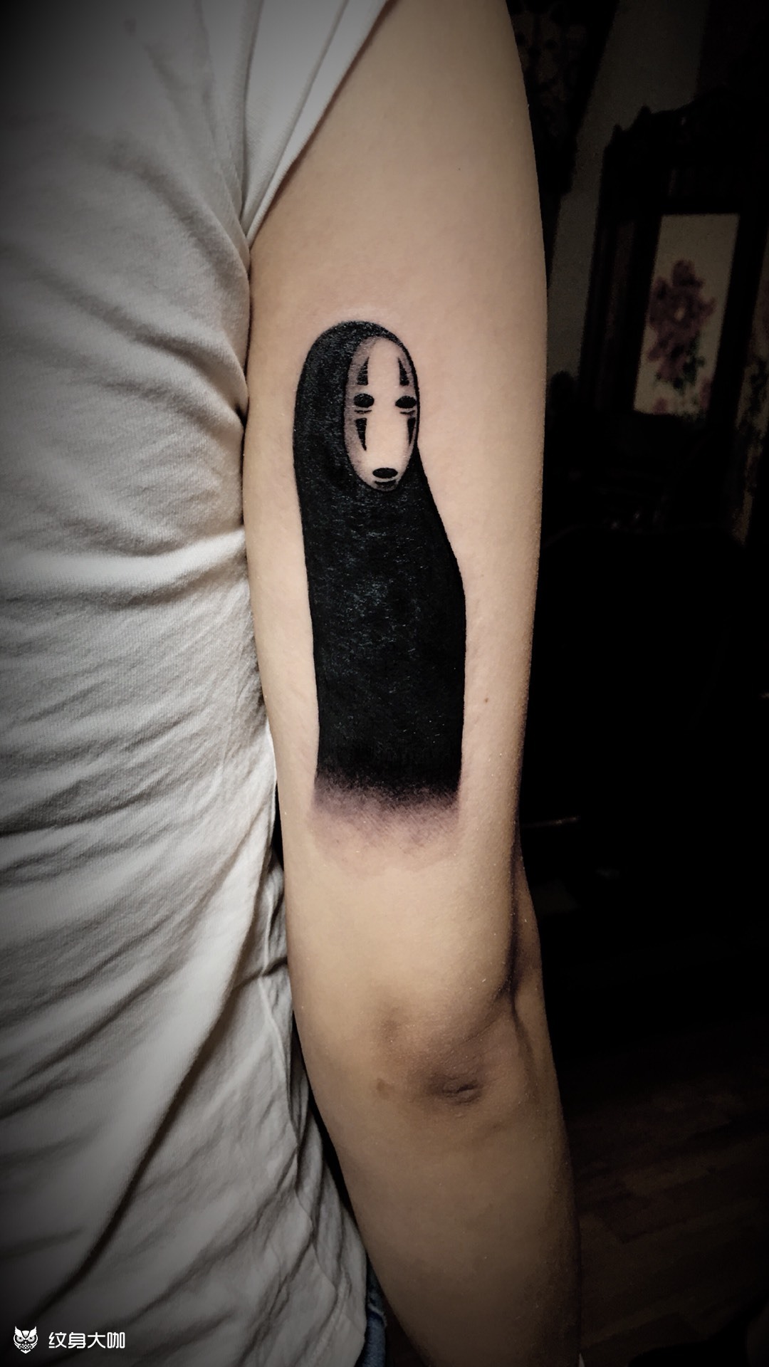 无脸男_纹身图案手稿图片_墨痕的纹身作品集