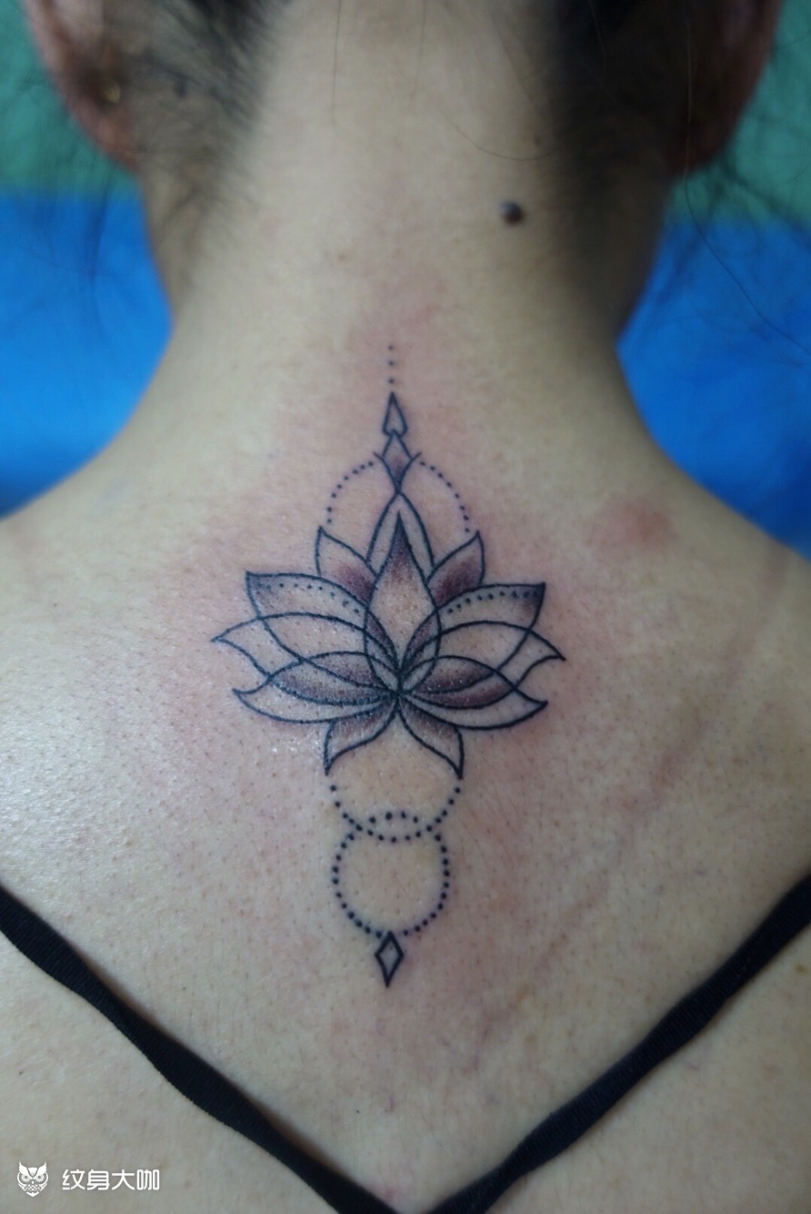 梵花-莲_纹身图案手稿图片_桑田的纹身作品集