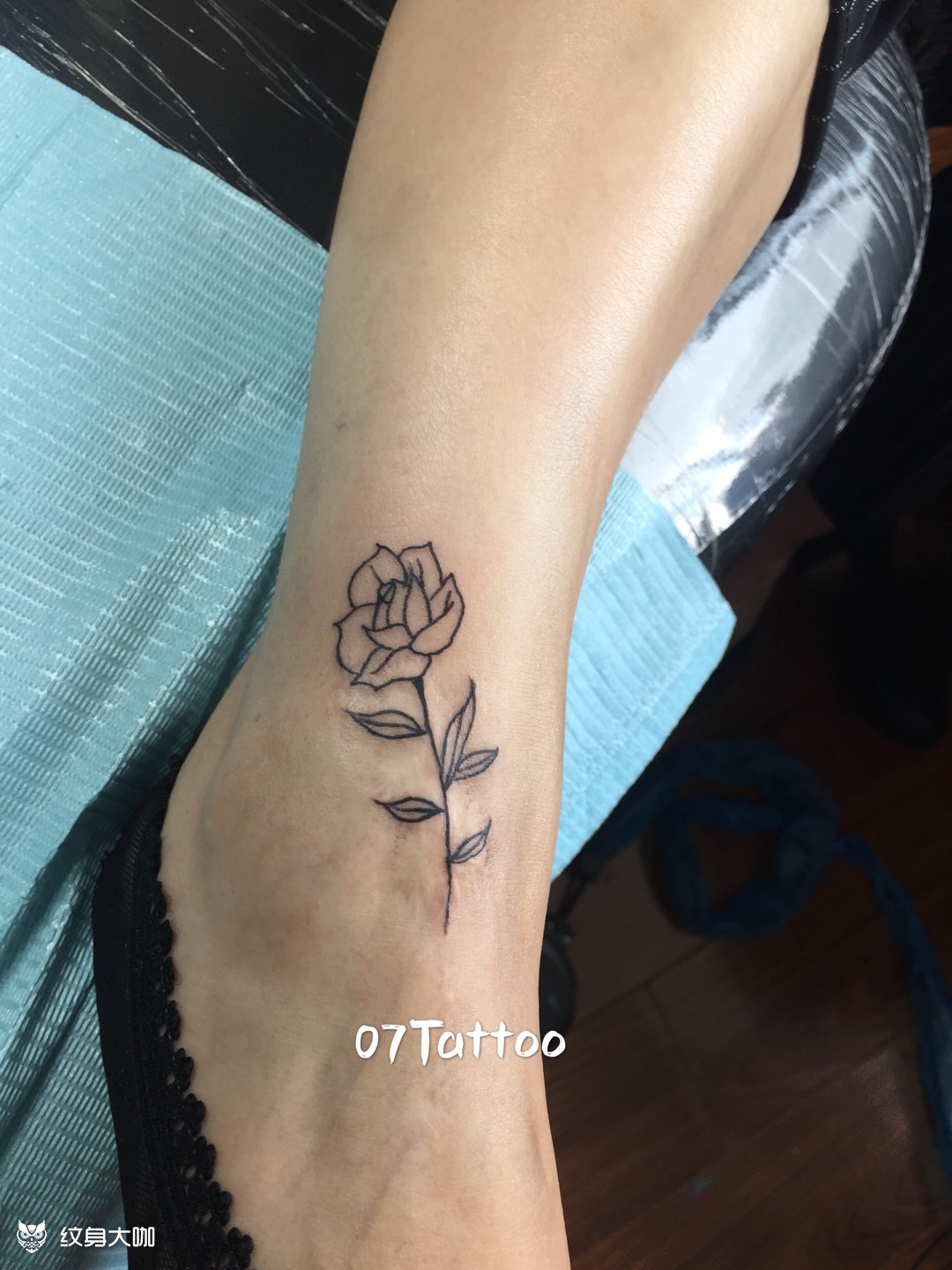 简约小花_纹身图案手稿图片_xy的纹身作品集