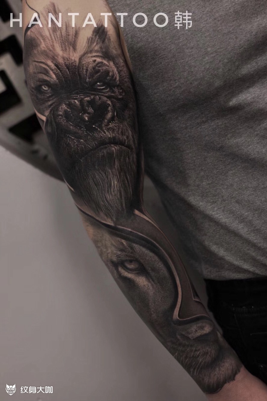 动物花臂_纹身吧社区 - 纹身大咖