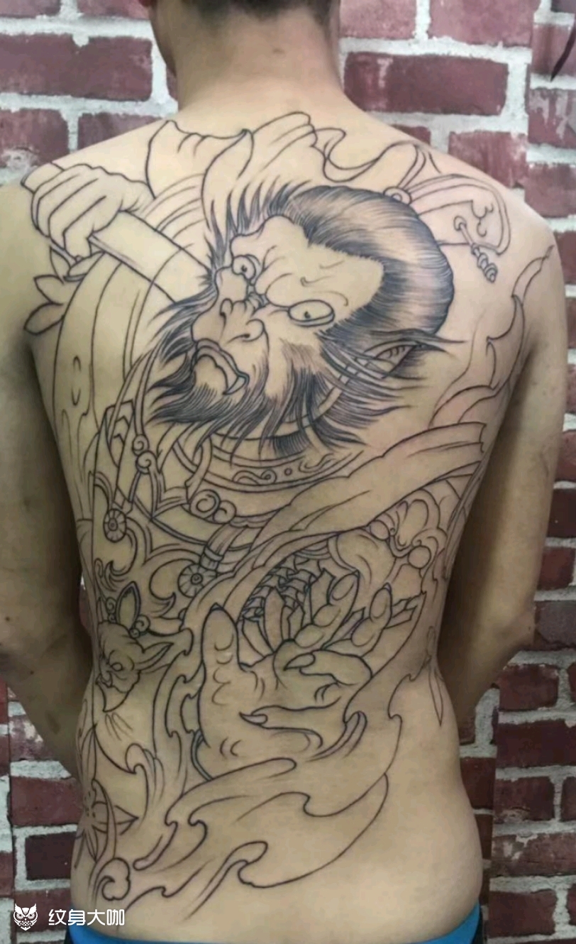 新传统:斗战胜佛_纹身图案手稿图片_汪文超的纹身作品集