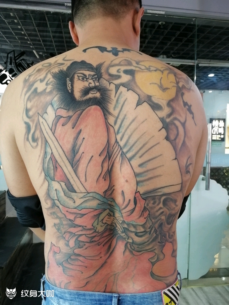 钟馗满背修改_纹身图案手稿图片_鹏的纹身作品集