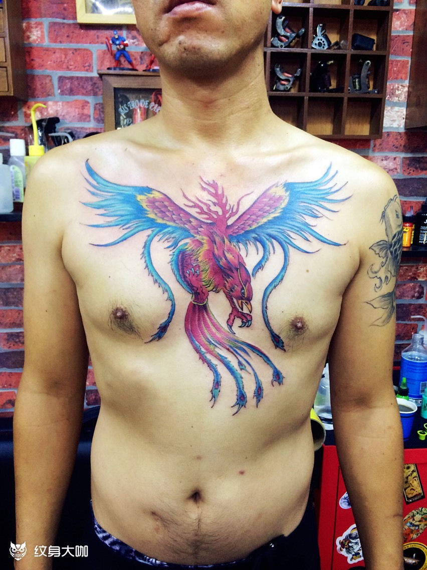 9899火凤凰_纹身图案手稿图片_龙魂刺客的纹身作品集