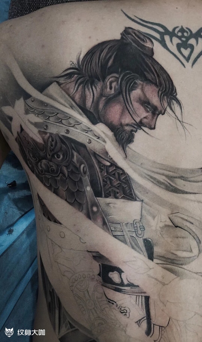 马谡 未完成_纹身图案手稿图片_圆叁的纹身作品集