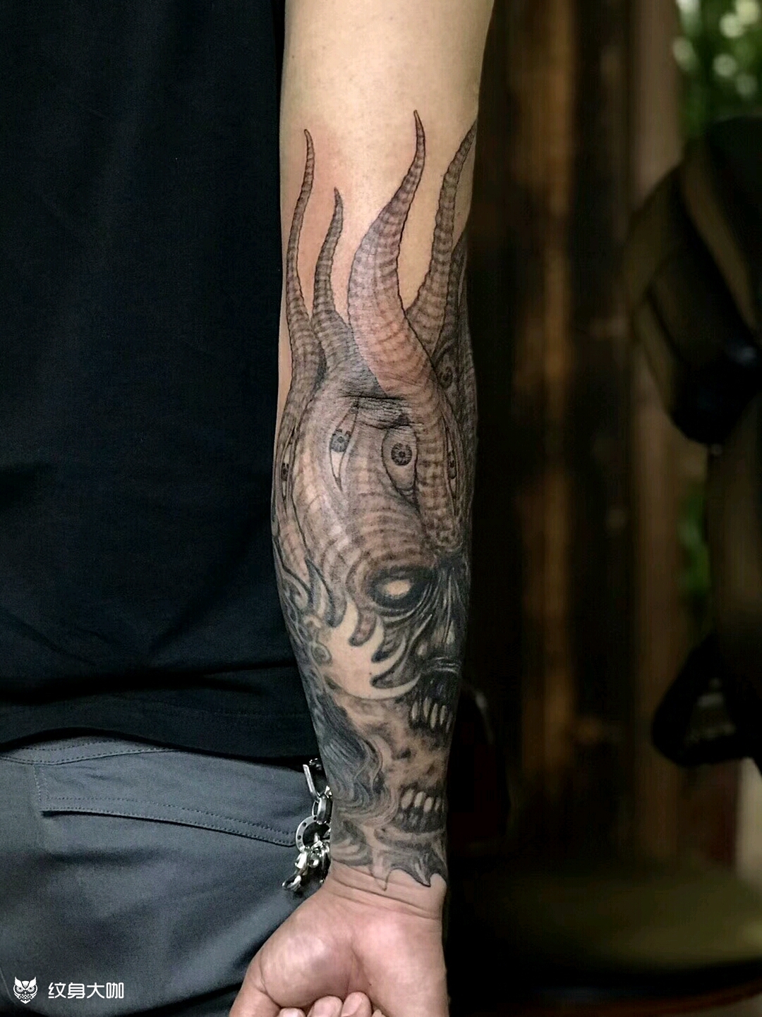 惊骇风_纹身图案手稿图片_萧时哲的纹身作品集