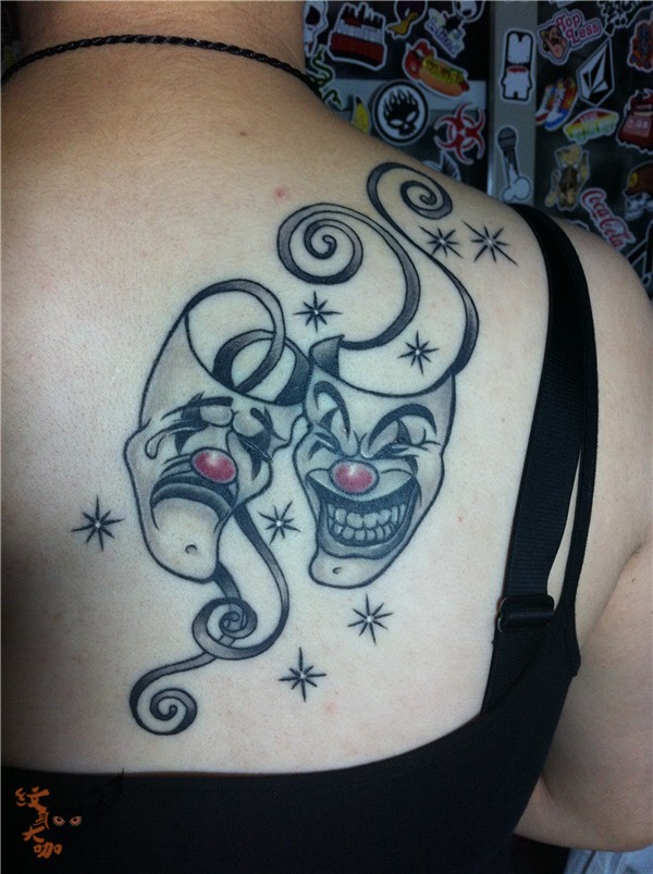 双面小丑_纹身图案手稿图片_涅磐的纹身作品集