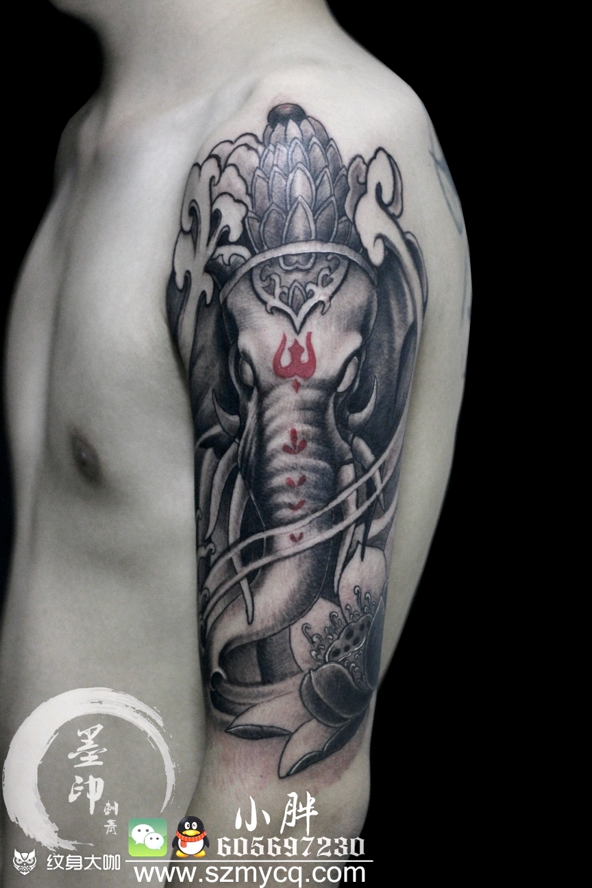 象财神_纹身图案手稿图片_雕贵的纹身作品集