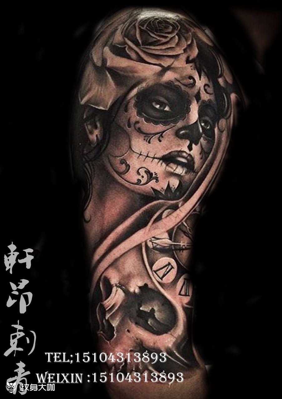 哥特风_纹身图案手稿图片_长春市轩昂刺青馆的纹身作品集