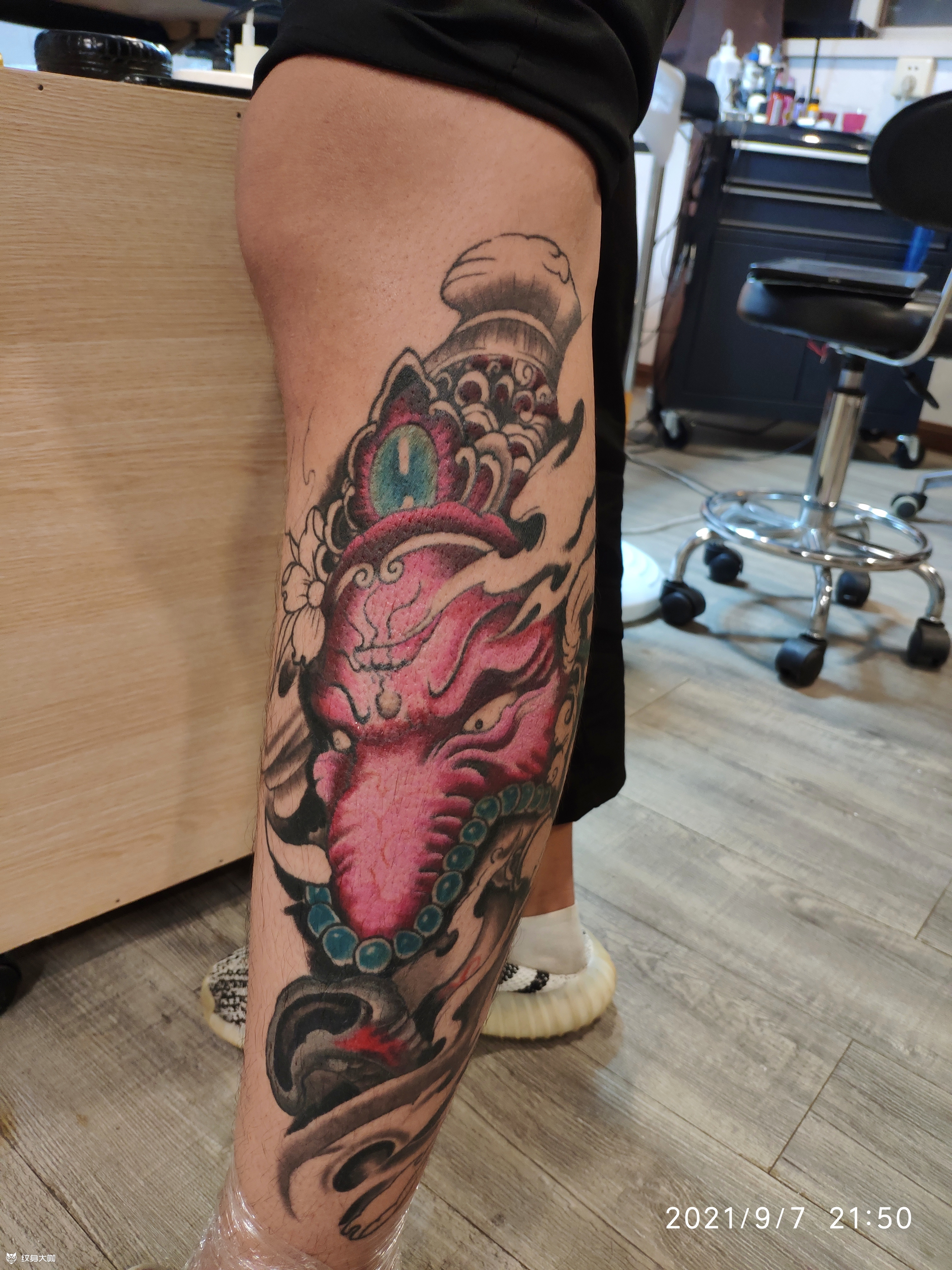 小腿象神未完待续_纹身吧社区 - 纹身大咖
