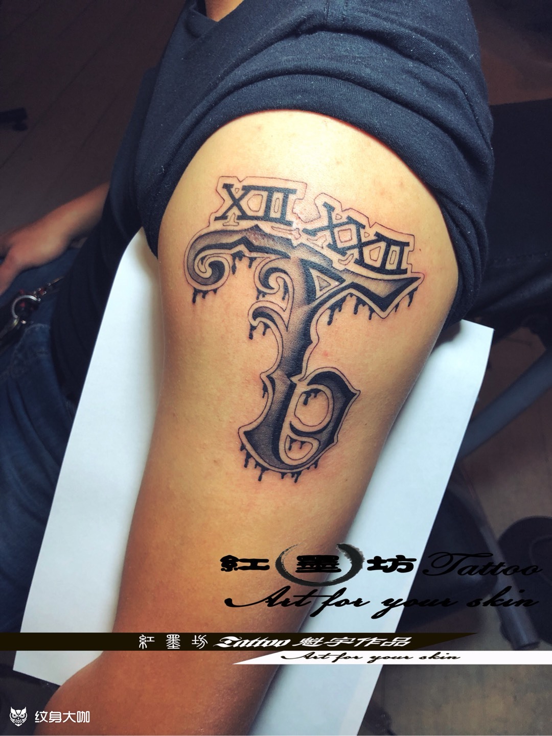 花体_纹身图案手稿图片_魁宇的纹身作品集