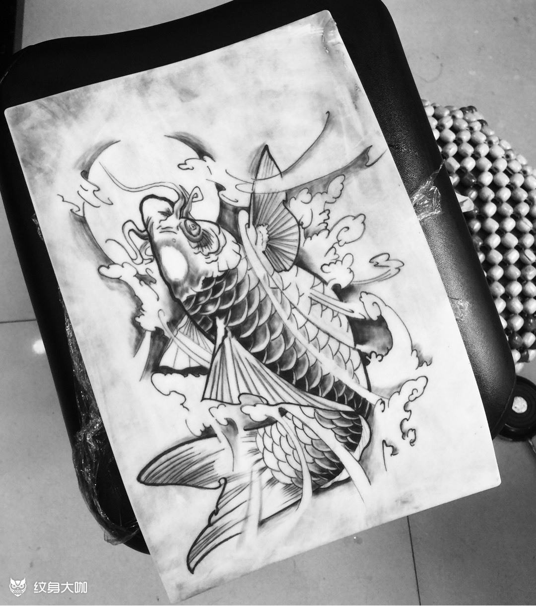 小鱼_纹身图案手稿图片_筱婷的纹身作品集