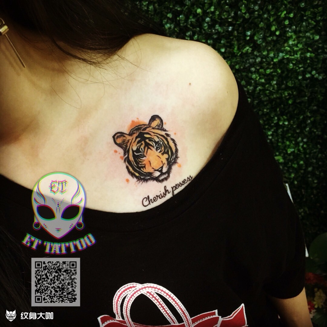虎头_纹身图案手稿图片_et tattoo的纹身作品集