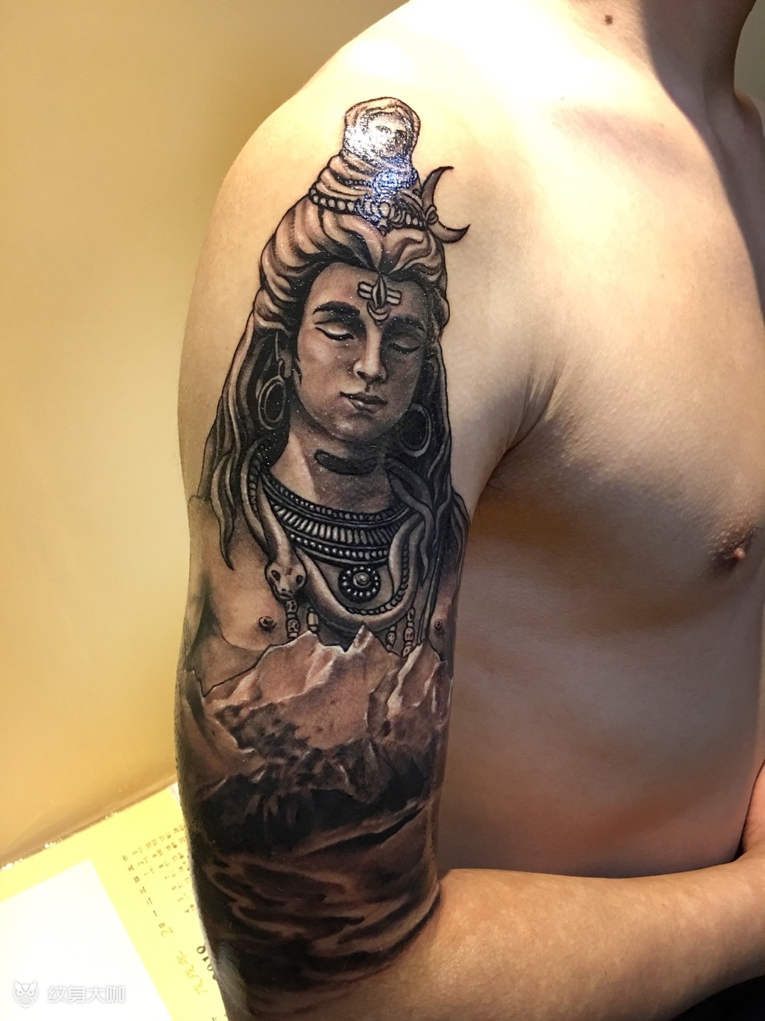 湿婆神_纹身图案手稿图片_ · 释意 ·的纹身作品集