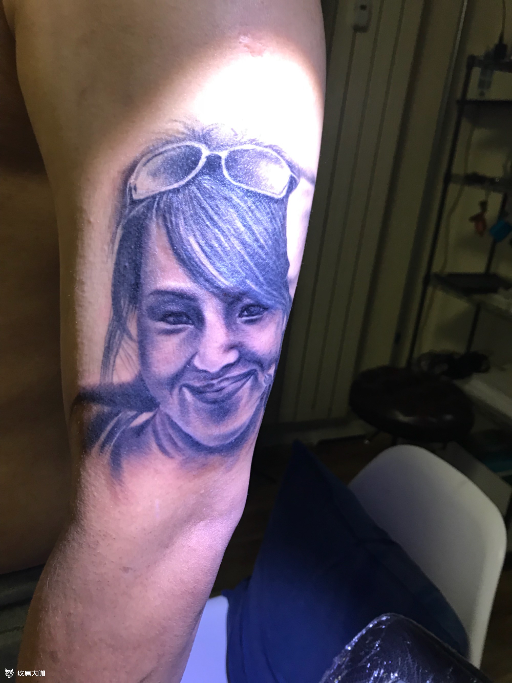 老婆肖像_纹身图案手稿图片_张超的纹身作品集