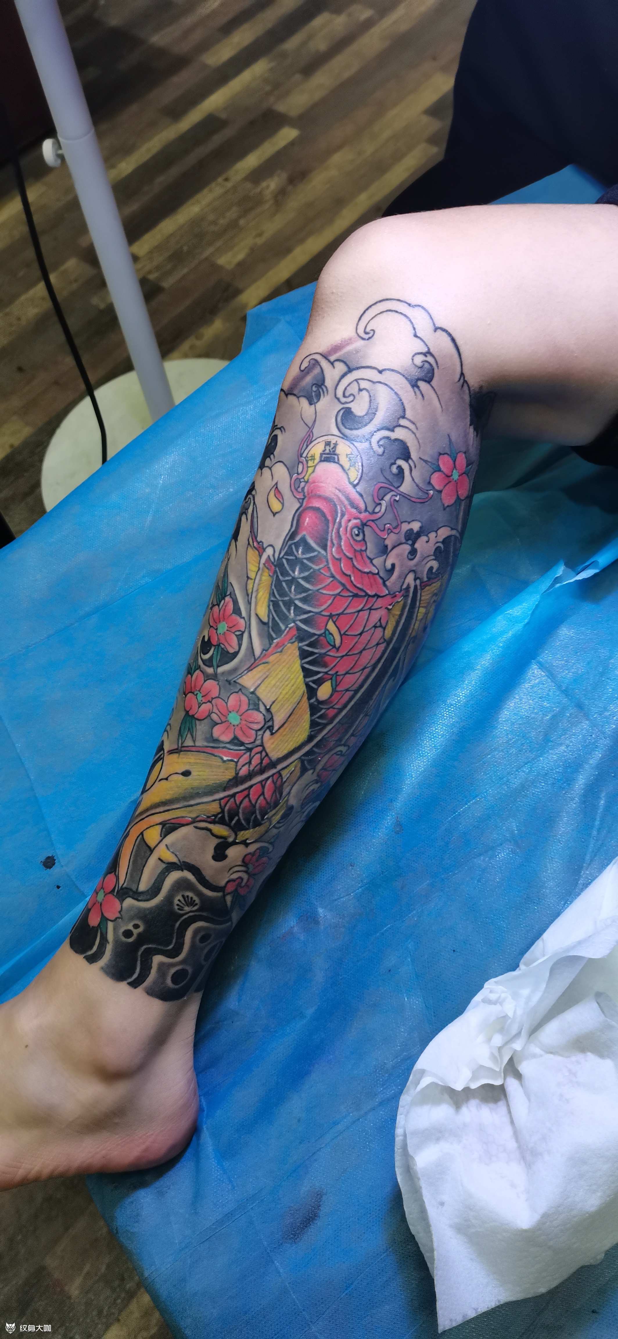 鲤鱼包小腿_纹身吧社区 - 纹身大咖