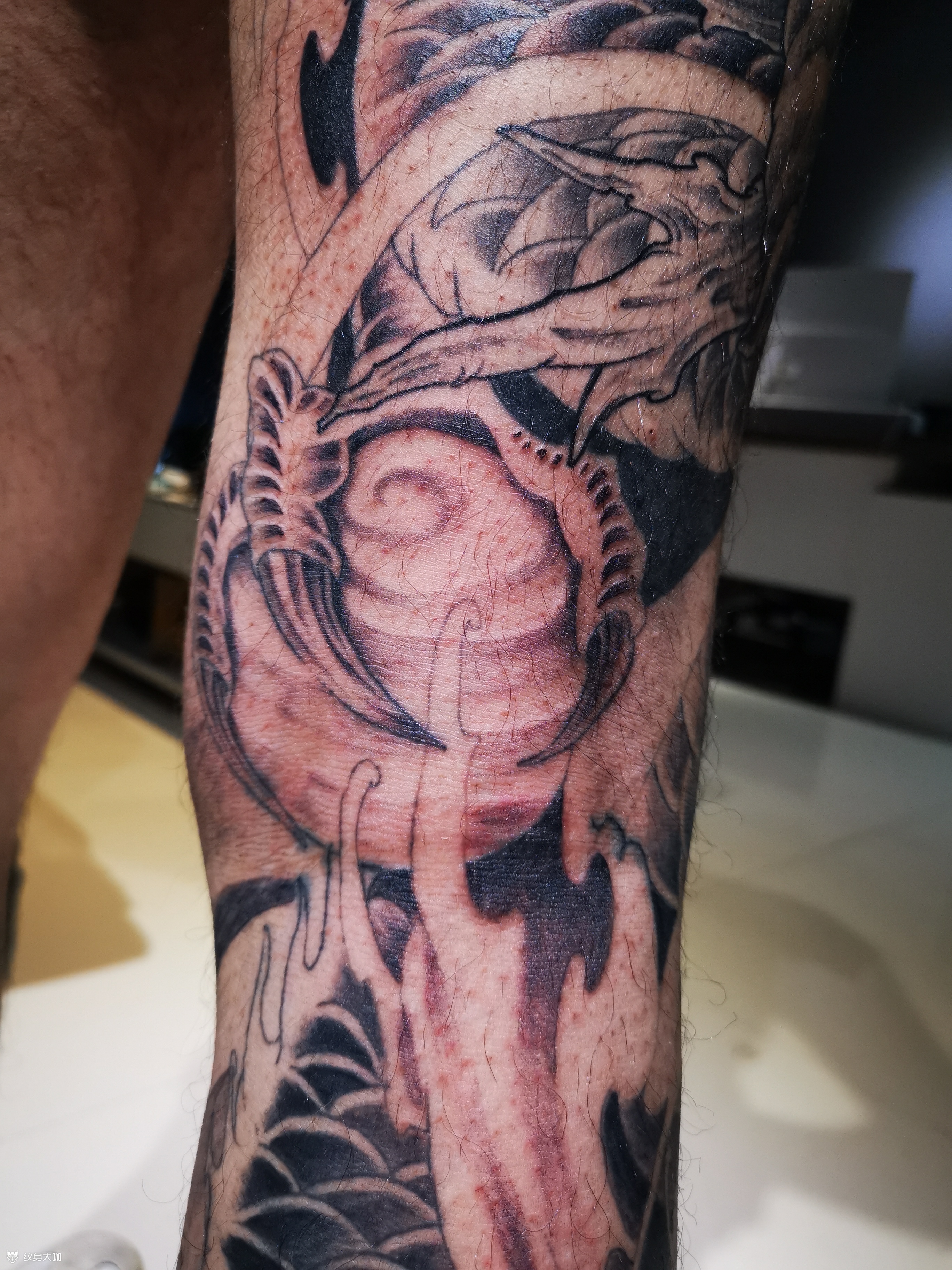 龙腿大威天龙,大罗法咒_纹身吧社区 - 纹身大咖