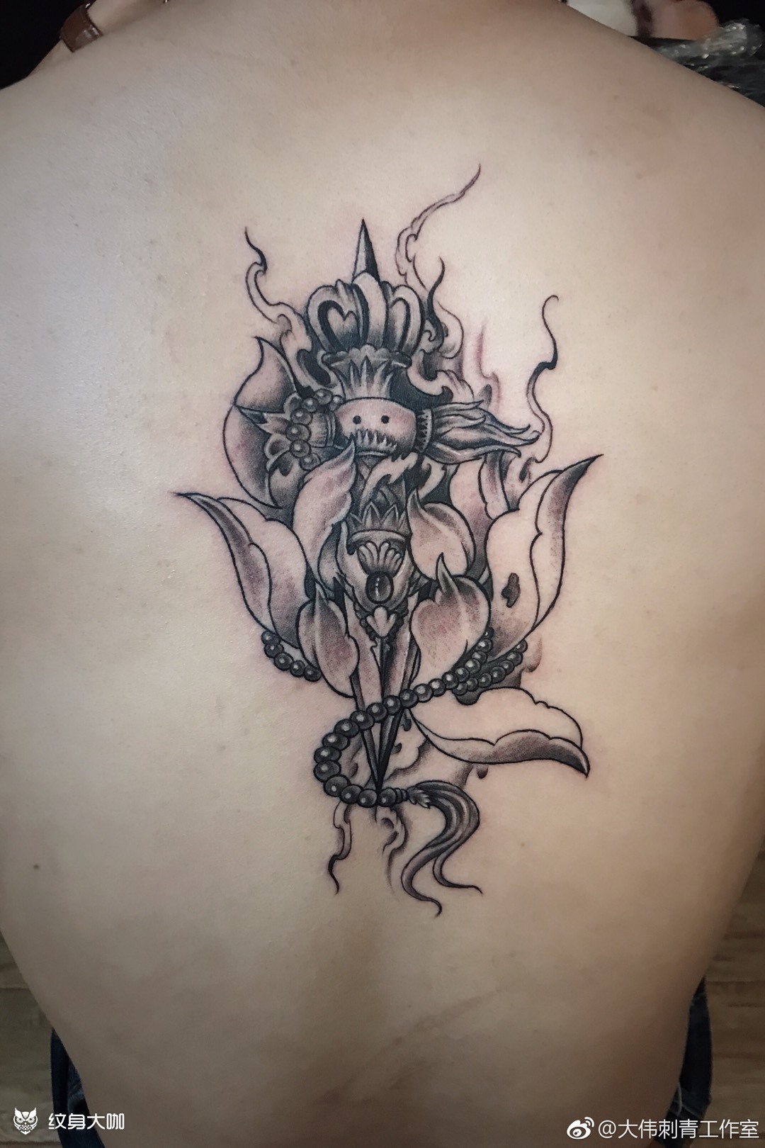 降魔杵_纹身图案手稿图片_廖东伟的纹身作品集