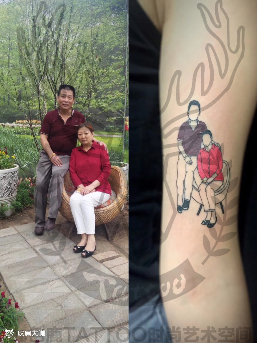 父母_纹身图案手稿图片_jason的纹身作品集