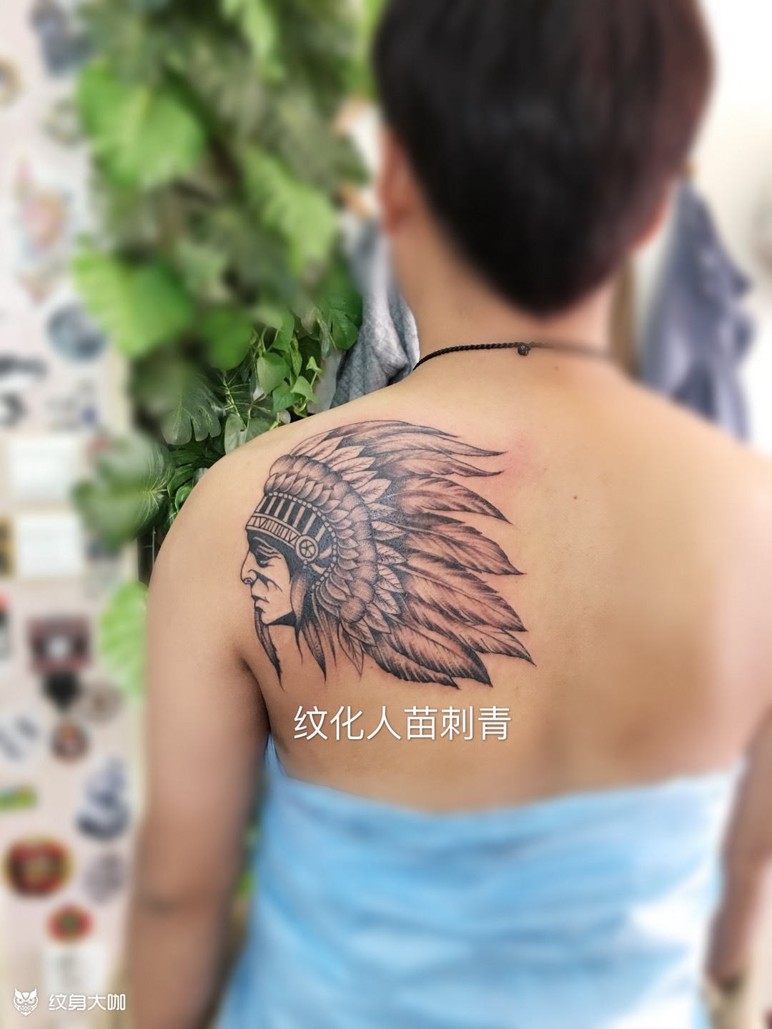 印第安人_纹身图案手稿图片_纹化人的纹身作品集