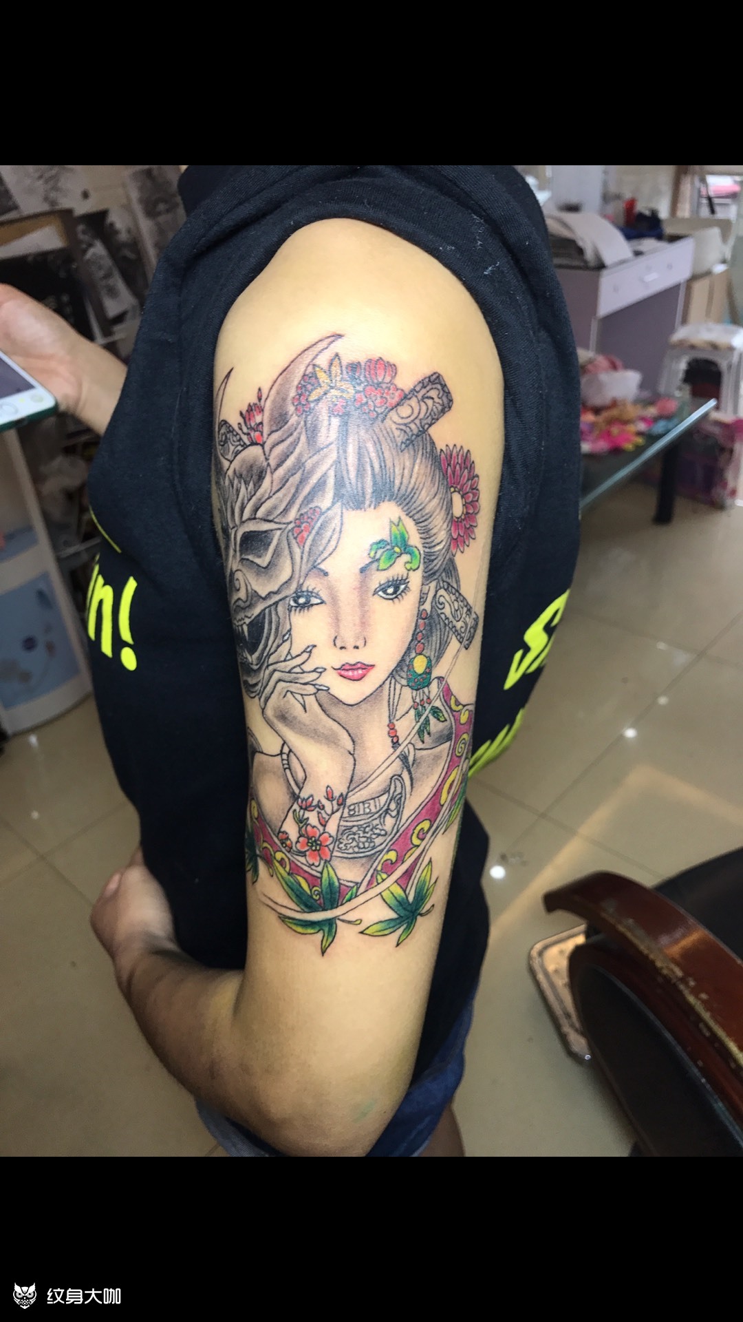 艺姬_纹身图案手稿图片_绣眉的纹身作品集