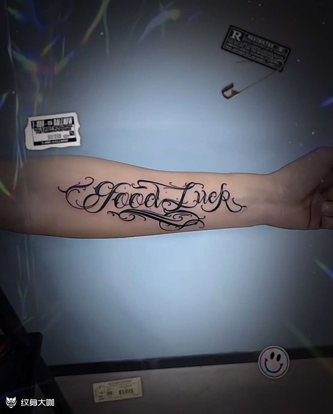 祝你好运 (good luck_纹身图案手稿图片_冯杰的纹身作品集