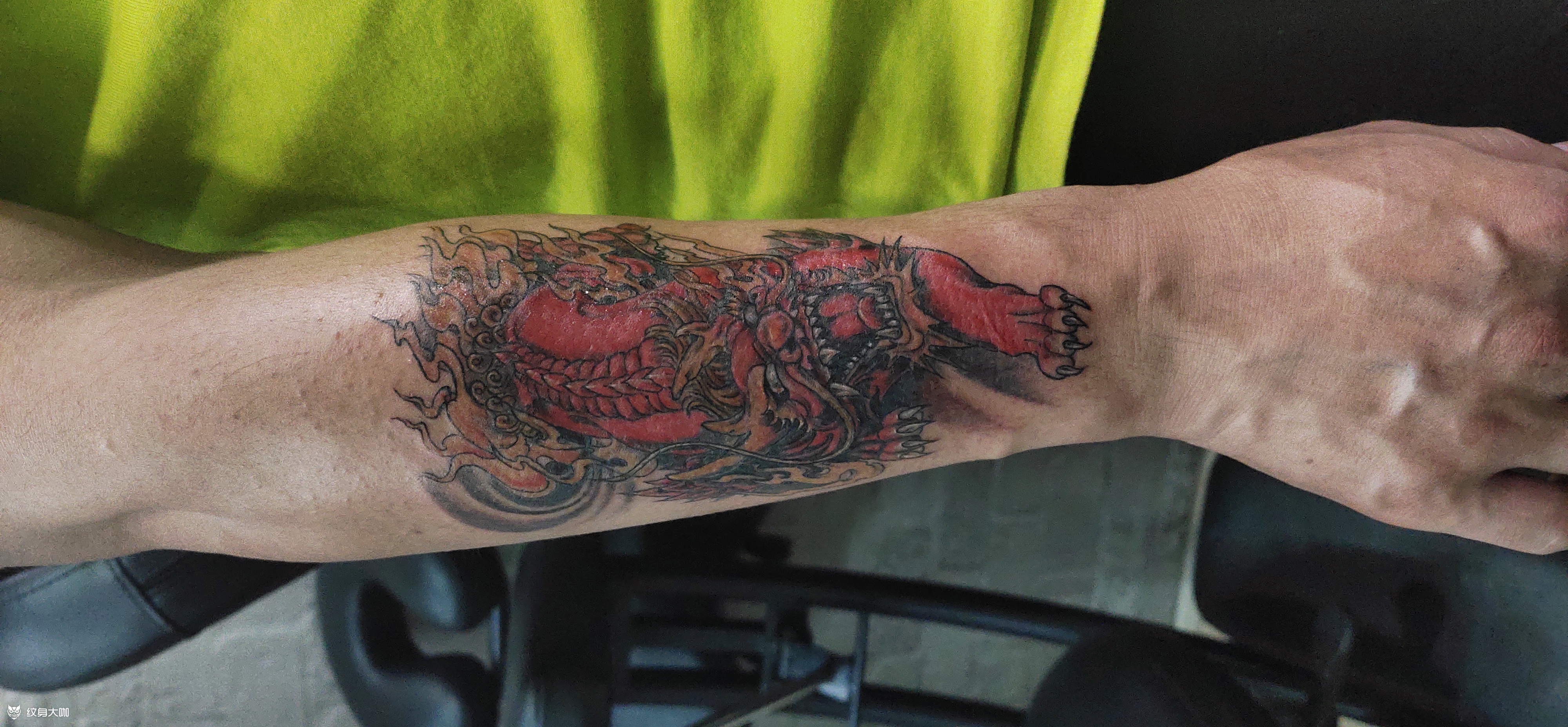 火麒麟_纹身图案手稿图片_伟哥的纹身作品集