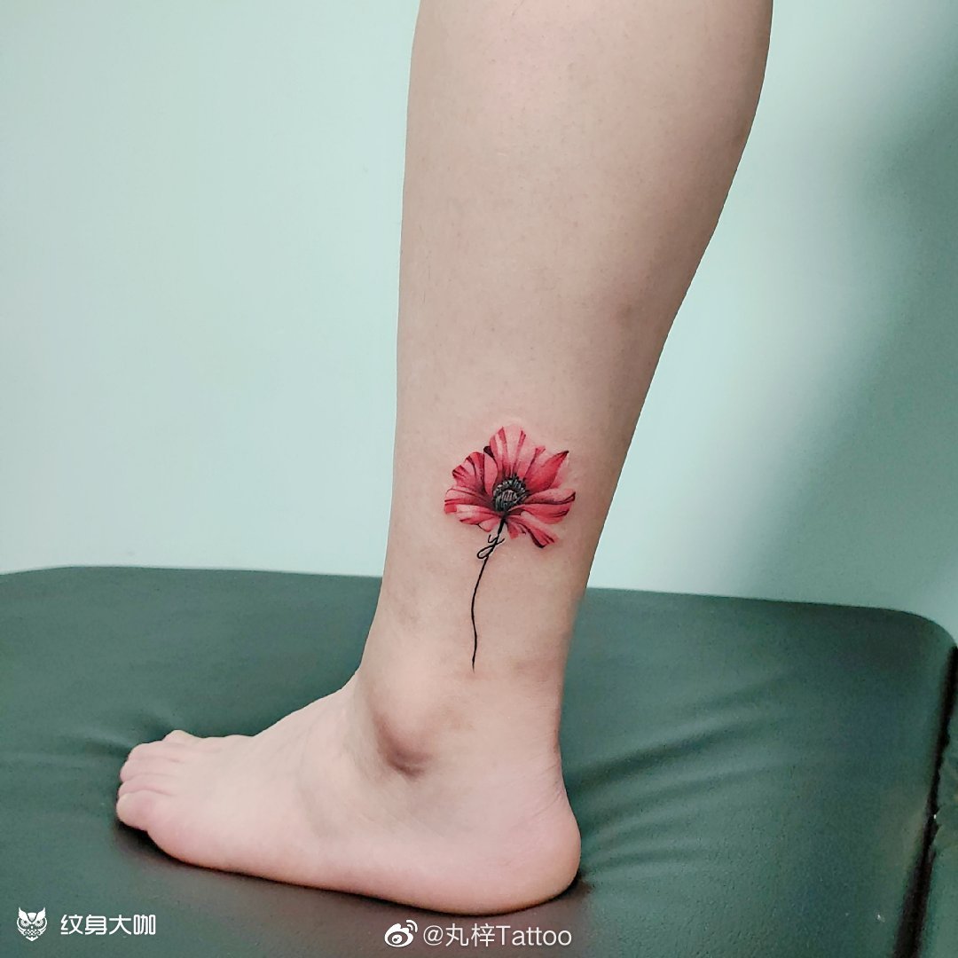 罂粟花文身_纹身图案手稿图片_丸梓的纹身作品集
