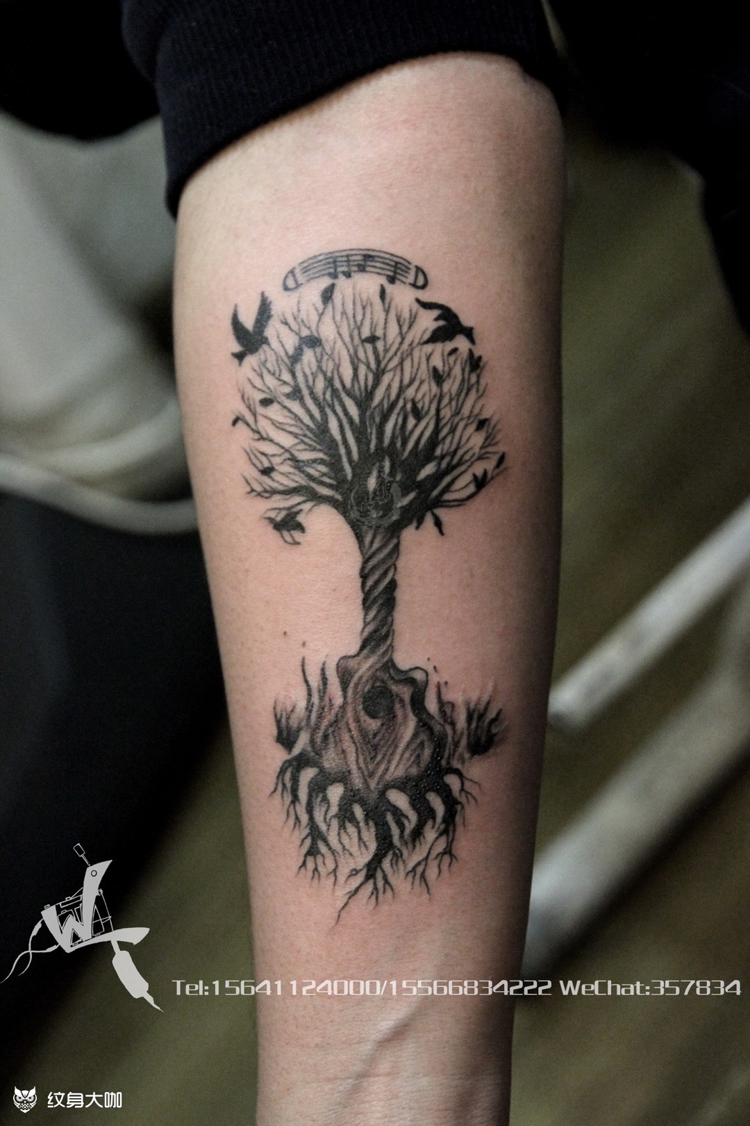 生命树_纹身图案手稿图片_周磊的纹身作品集