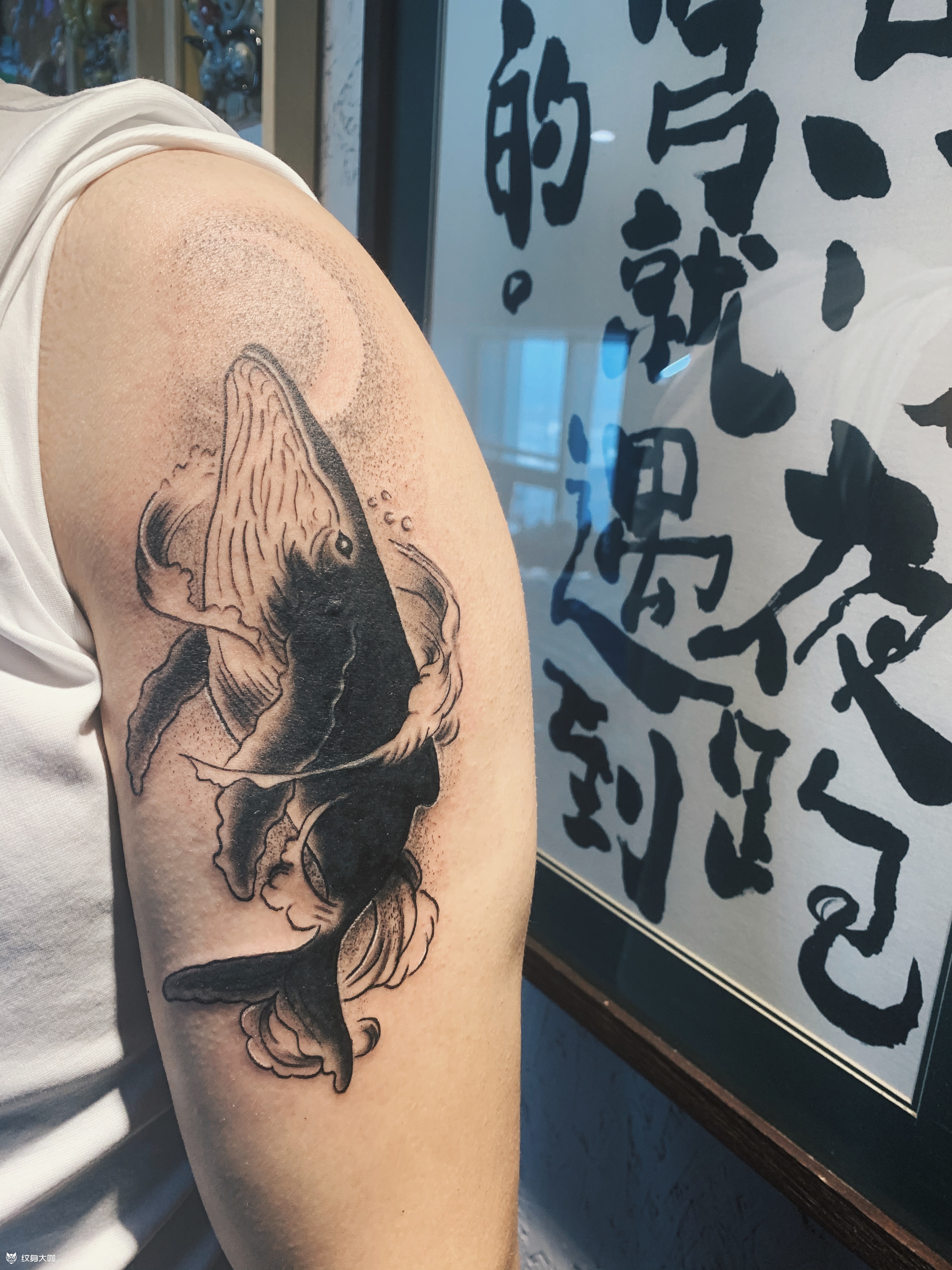纹身遮盖鲸鱼