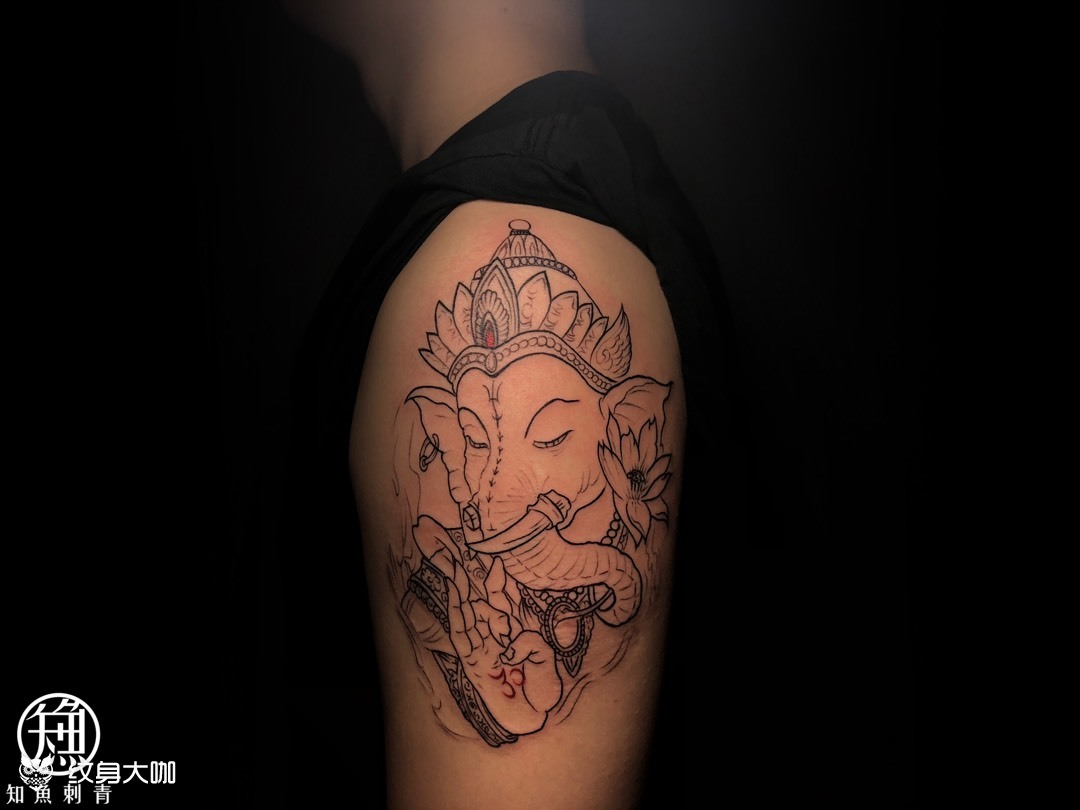 象神_纹身图案手稿图片_十七的纹身作品集