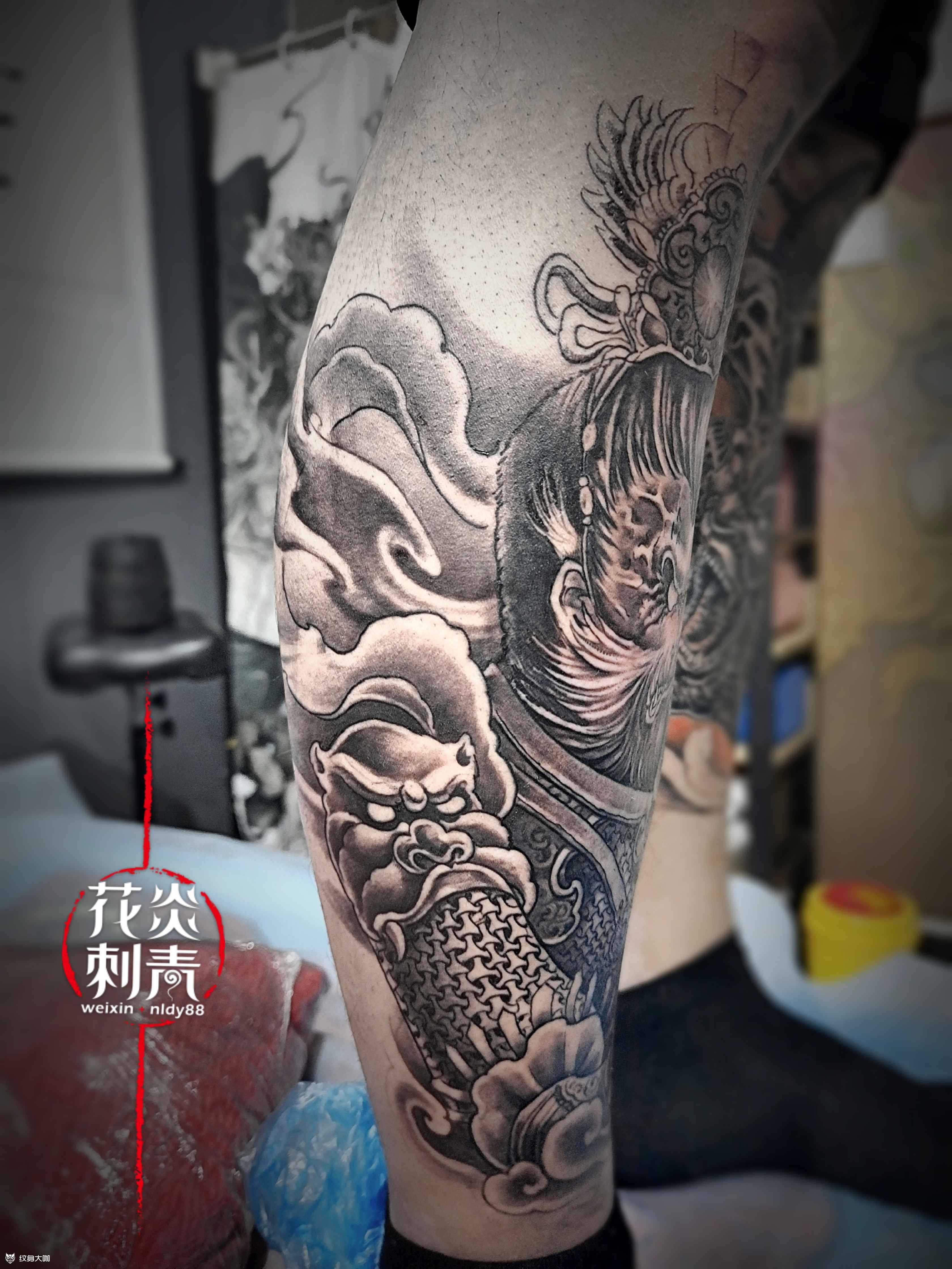 齐天大圣_纹身图案手稿图片_小宇的纹身作品集