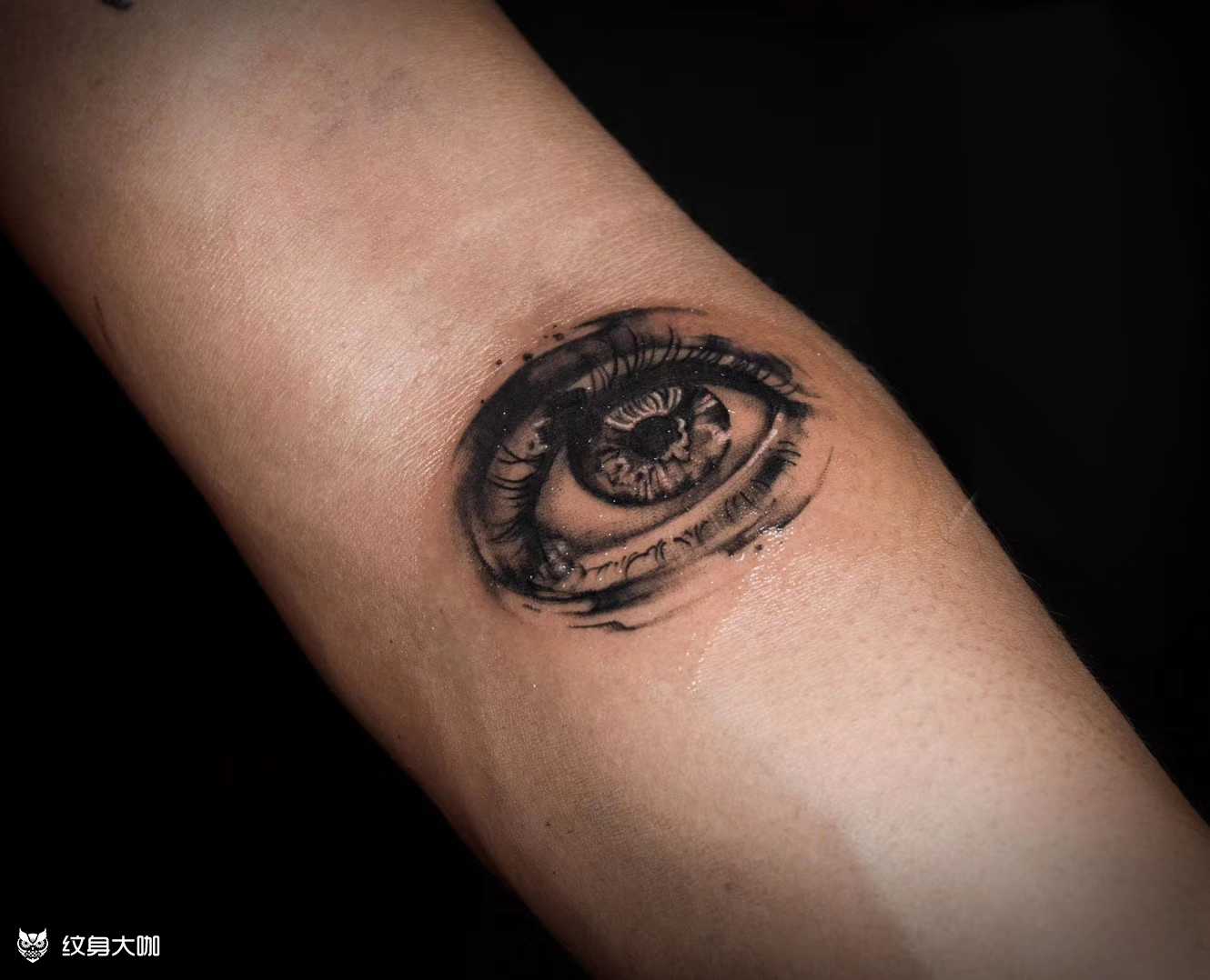 眼睛_纹身图案手稿图片_陈伟杰的纹身作品集