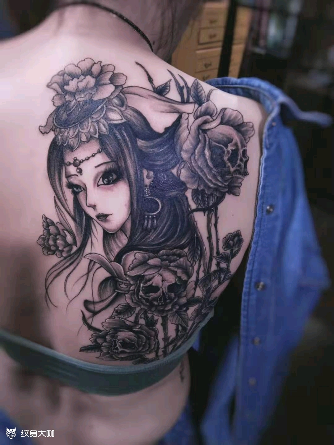 艺伎_纹身图案手稿图片_刺客.刚子的纹身作品集