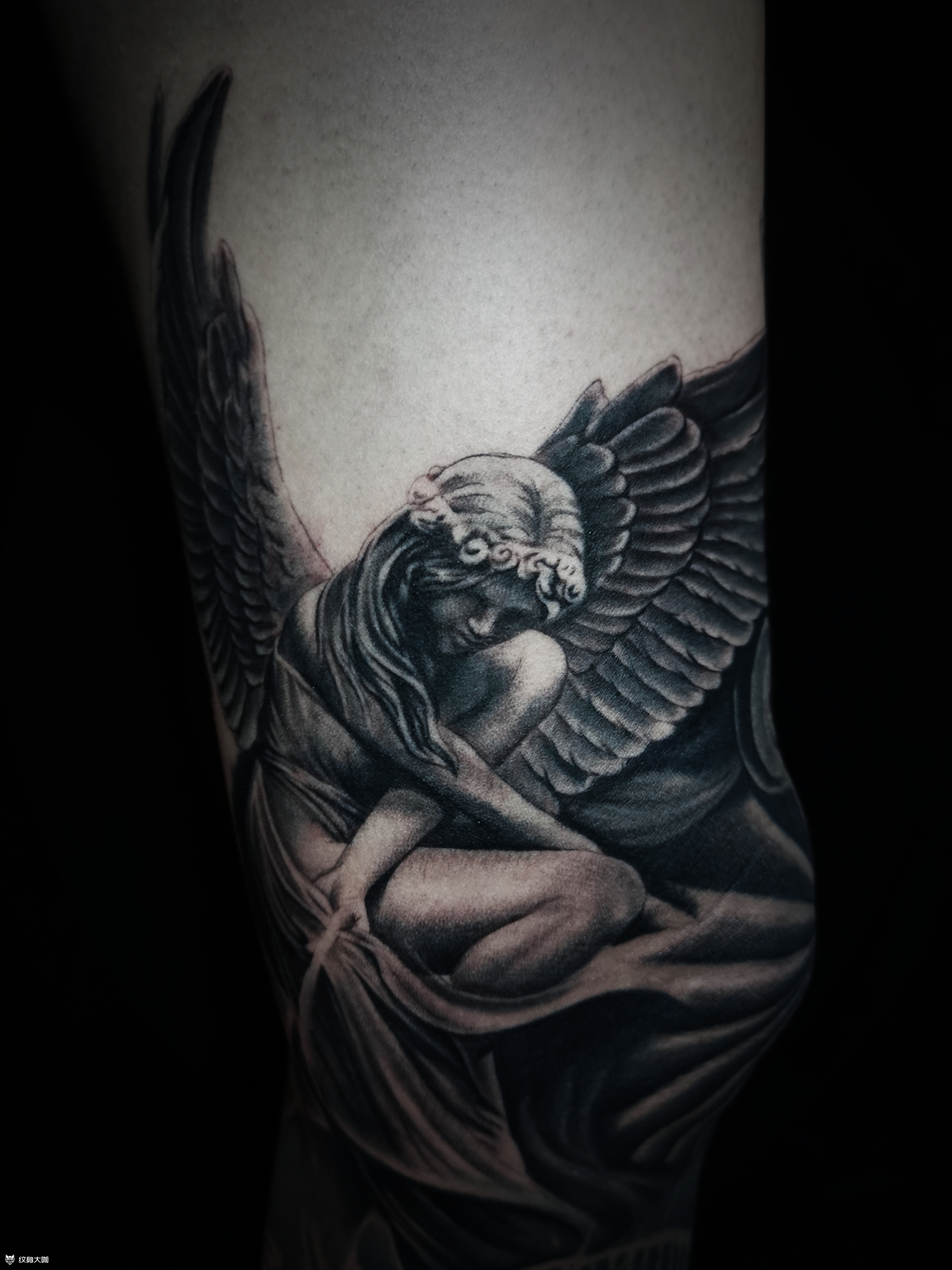 天使_纹身图案手稿图片_小志的纹身作品集