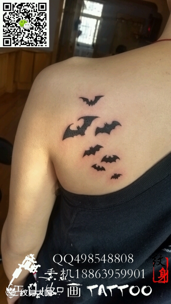 蝙蝠_纹身图案手稿图片_无疆的纹身作品集