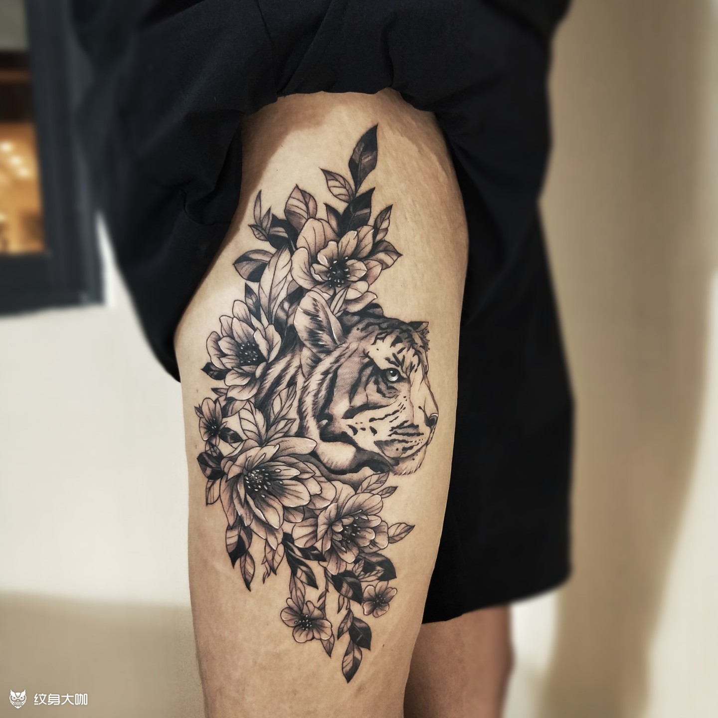 老虎_纹身图案手稿图片_阿兰的纹身作品集